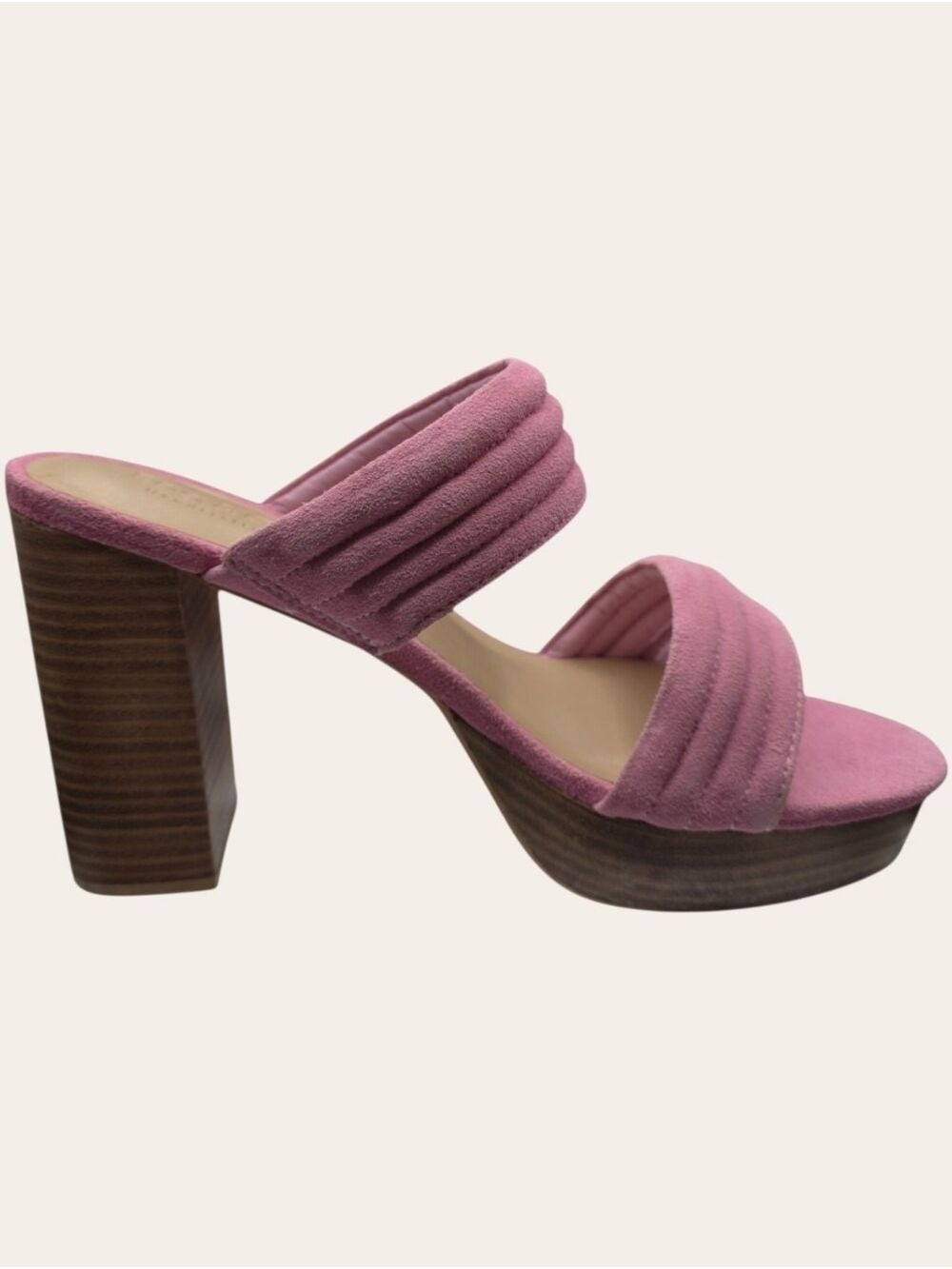 Pink Suede Platform Heels Size 9 Rag & Co Summer Wedding NWT